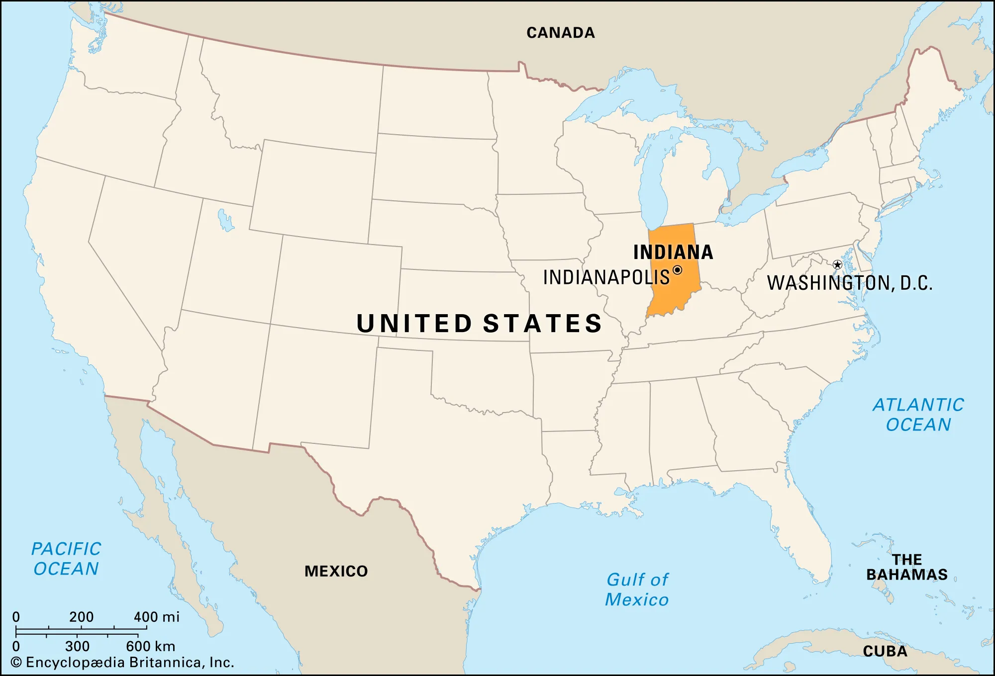 map of indiana